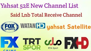 Yahsat 52E New 5Feet Said Lnb Channel List  Knsay New ChannelAdd Howay [upl. by Oznofla]