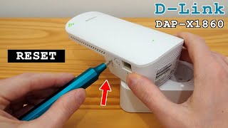 DLink DAPX1860 WiFi 6 extender dual band • Factory reset [upl. by Akienahs]