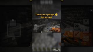 That one mf pillager during raid minecraft gaming [upl. by Elletnohs]