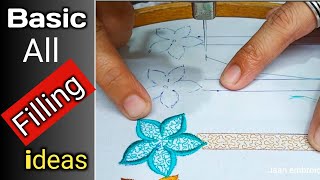 Basic embroidery for beginners  How to embroider  Basic machine embroidery stitch [upl. by Letsirk865]