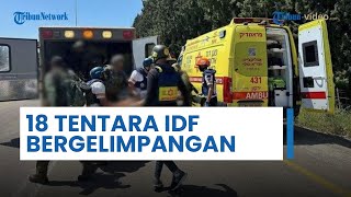 Belasan Tentara IDF Gelimpangan di Tanah Markas Barunya di Perbatasan Imbas Gempuran Drone Hizbullah [upl. by Eceinert451]