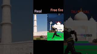 Real🆚 free fire 🔥shorts videos [upl. by Nyrmac]