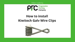 Installing the Kiwitech Galv Wire Clips [upl. by Geehan]