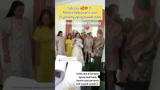 MOMEN BABY KYARRA DI GENDONG OPUNG MASUK RUMAH artis hiburan artis jessicamila yakuphasibuan [upl. by Oramug914]