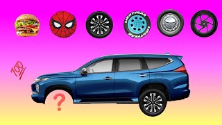 CORRECTLY GUESS THE PAJERO SPORT CAR WHEEL  MODERN VEHICLE [upl. by Hoagland]