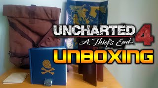 Uncharted 4 A Thiefs End  Special Press Kit Edition UNBOXING [upl. by Eeralih]