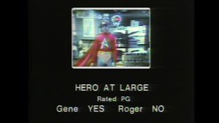 Hero at Large 1980 movie review  Sneak Previews with Roger Ebert and Gene Siskel [upl. by Ysiad500]