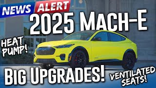 BREAKING 2025 Mustang MachE updates Heat Pump Ventilated Seats New Colors [upl. by Akemahs769]