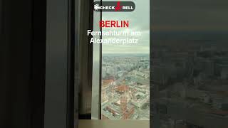 Checkarell  BERLIN von oben  Fernsehturm am Alexanderplatz  360 Grad Fahrt im Drehcafé [upl. by Oby337]