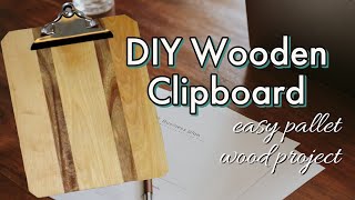 How to Make Your Own Clipboard  Easy DIY Project with Scrap Wood [upl. by Donoho509]