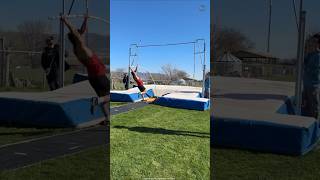 How Pole Vault Game Faces Blooper 🤯shorts [upl. by Yruj]