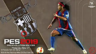 NOVO PATCH PES 2019 MOBILE V312 RONALDINHO [upl. by Arlette]