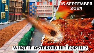 ASTEROID  WHAT IF ASTEROID HITS EARTH  Miniature Work Team B Students  Arena Animation Mira Road [upl. by Zeuqirdor]