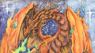 MYTHOMORPHIA by Kerby Rosanes derwent inktense pencils color along [upl. by Eilak]