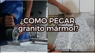 ¿COMO PEGAR granito mármol en un mesón para cocina [upl. by Iran768]