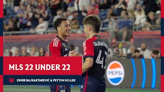 Revolution’s Esmir Bajraktarević and Peyton Miller named to MLS 22 Under 22 presented by BODYARMOR [upl. by Enihpled]