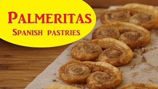 Easy Spanish Puff Pastry recipe – Palmeritas [upl. by Nagar]