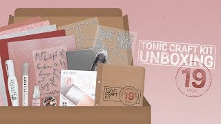 Tonic Live Unboxing  Tonic Craft Kit 19  Sweet Sentiments Kit [upl. by Herv]