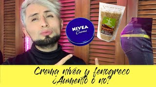 Probé el FENOGRECO y la CREMA NIVEA para AUMENTAR los glúteos¿Realmente funciona ¿Mito o realidad [upl. by Det833]