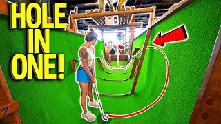 Must Play CRAZY HOMEMADE Mini Golf Course [upl. by Aidyn688]