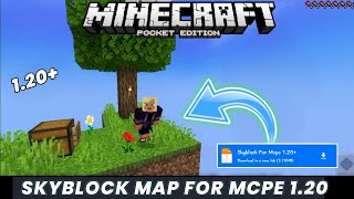 Skyblock for minecraft pe 120  skyblock minecraft pe 120  Skyblock map for mcpe [upl. by Ettelliw]