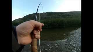 Dryfly fishing in Norway Tørrfluefiske i NordNorge [upl. by Annahoj]