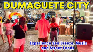 Night Life in DUMAGUETE CITY  North Boulevard Seaside Bars Restaurants and Food Hub [upl. by Renie799]