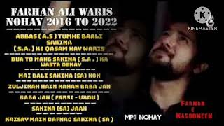 FARHAN ALI WARIS  NEW AND OLD  NOHAYislamicvideo mp3 nohaysportvideoviral pleasesubscribe [upl. by Yrahk]