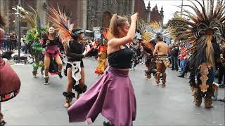 DANZANTES DEL ZOCALO CIUDAD DE MEXICO [upl. by Nivak]