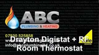 Drayton Digistat  RF Room Stat by ABC Heating Services [upl. by Ztirf]