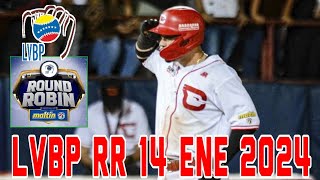 LVBP ⚾ Resultados Posiciones Calendario 14 Enero 2024 Tiburones y Cardenales ganan jda 12Round Robin [upl. by Orsa]