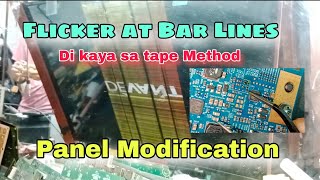 DEVANT 43DTV800 SMART TV BAR LINES AT FLICKER DI MAKUHA SA TAPE METHOD [upl. by Shaddock]