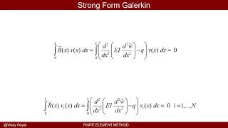 Finite Element Method Lecture 5A  Strong Form Galerkin [upl. by Hudgens657]