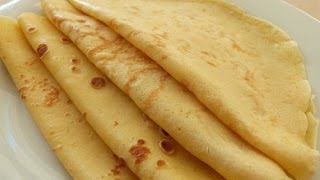 Crepes Rezept  Pfannkuchen Crepes Teig [upl. by Effy204]