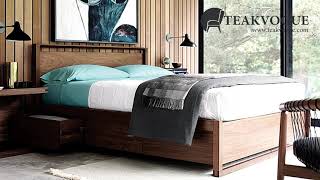 Solid Teak Wood Bed Frame  TeakVoguecom  Teak Furniture Malaysia [upl. by Ayrad347]