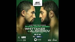 Capping off our first event in the Kingdom👑 Robert Whittaker vs Ikram Aliskerov ufc shorts [upl. by Atnas806]