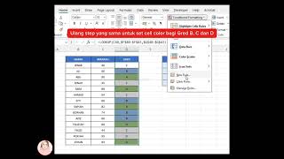 Excel  Set Cell Color Berdasarkan Criteria [upl. by Yxel]