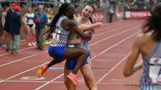 Union Catholic NJ Goes For HS NATIONAL RECORD In Penn Relays 4x800m Championship of America [upl. by Kalin495]