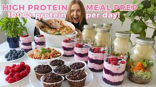 Weekly Healthy amp High protein Meal Prep  100G Protein [upl. by Seligmann72]