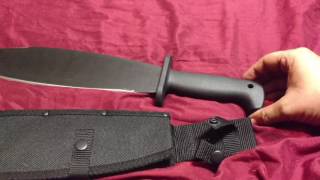 Affordable weapon review The Cold Steel smatchet machete 4 out of 5 stars [upl. by Novyad]