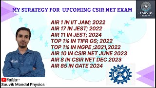 My Personal Strategy for CSIR NET CSIR NET Strategy  csirnetphysics gatephysics tifrphysics [upl. by Cloutman319]