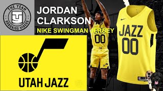 UTAH JAZZ Icon Edition Men’s NIKE DRIFIT NBA SWINGMAN JERSEY  Jordan Clarkson  Unboxing [upl. by Rudiger]