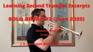 Solo Break 2 Pennequin Morceau De Concert for Cornet or Trumpet [upl. by Ellimahs]