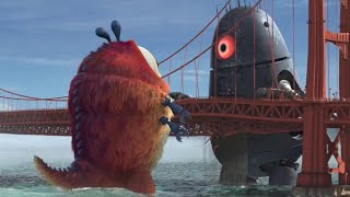 Golden Halte Bridge  MONSTERS VS ALIENS  Movie CLIPS 2009 [upl. by Agripina653]