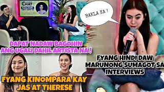 FYANG HINDI DAW MARUNONG SUMAGOT SA INTERVIEWS 😱 DAPAT NADAW MAGBAGO DAHIL ARTISTA NA ITO [upl. by Desirea]