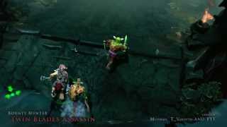 Twin Blades Assassin  Dota 2 set with the player YYF [upl. by Stine]