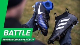 ACE17 vs Magista Obra 2  which is best  Unisport Boot Battle Nike Magista vs adidas Purecontrol [upl. by Sheline218]