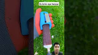 Es krim nya hancur shorts short reaction icecream satisfying lifehacks [upl. by Hsur]