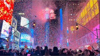 NYC Times Square New Years Eve 2023 Ball Drop Countdown Full [upl. by Aicram]