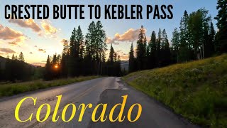 Driving Crested Butte Colorado to Kebler Pass  Beautiful Sunset [upl. by Lokcin]